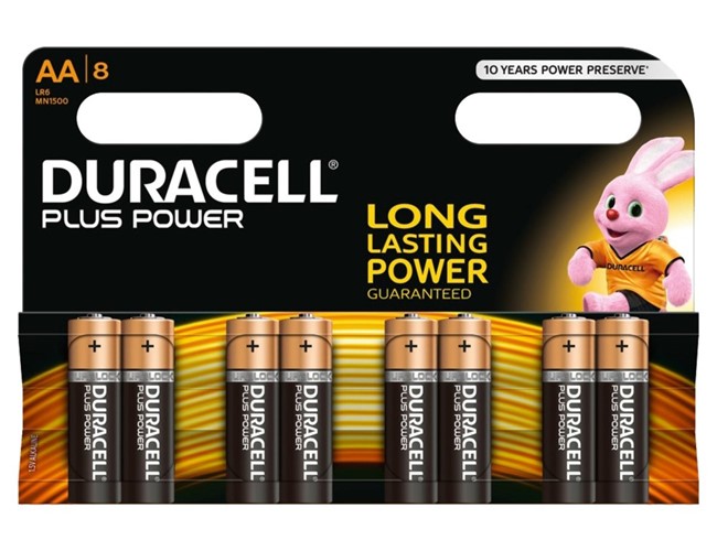 Piles AA Duracell - 8 pces